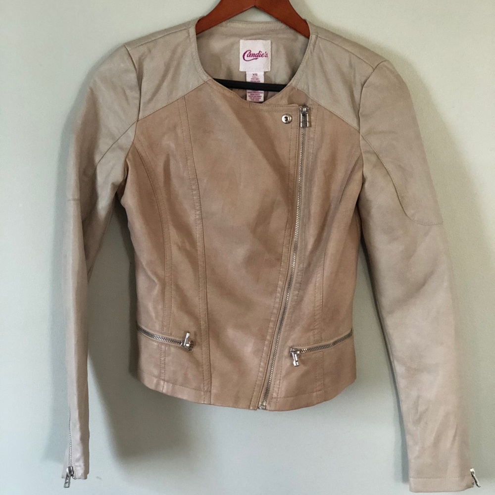 Candies faux leather motorcycle jacket size XS